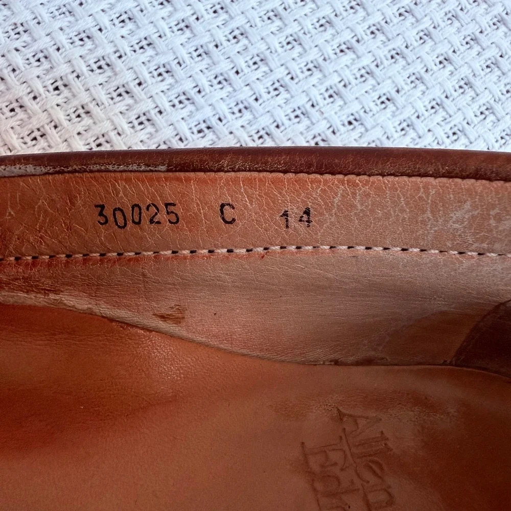 Allen Edmonds Penny Loafer Mens 14 Burgundy Leather 30025 Classic Preppy Ivy